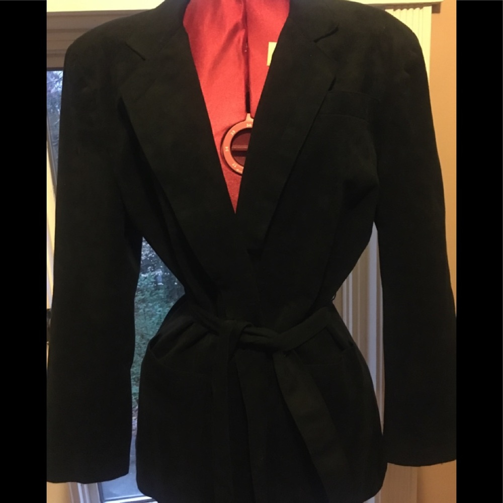 Black Ultrasuede jacket